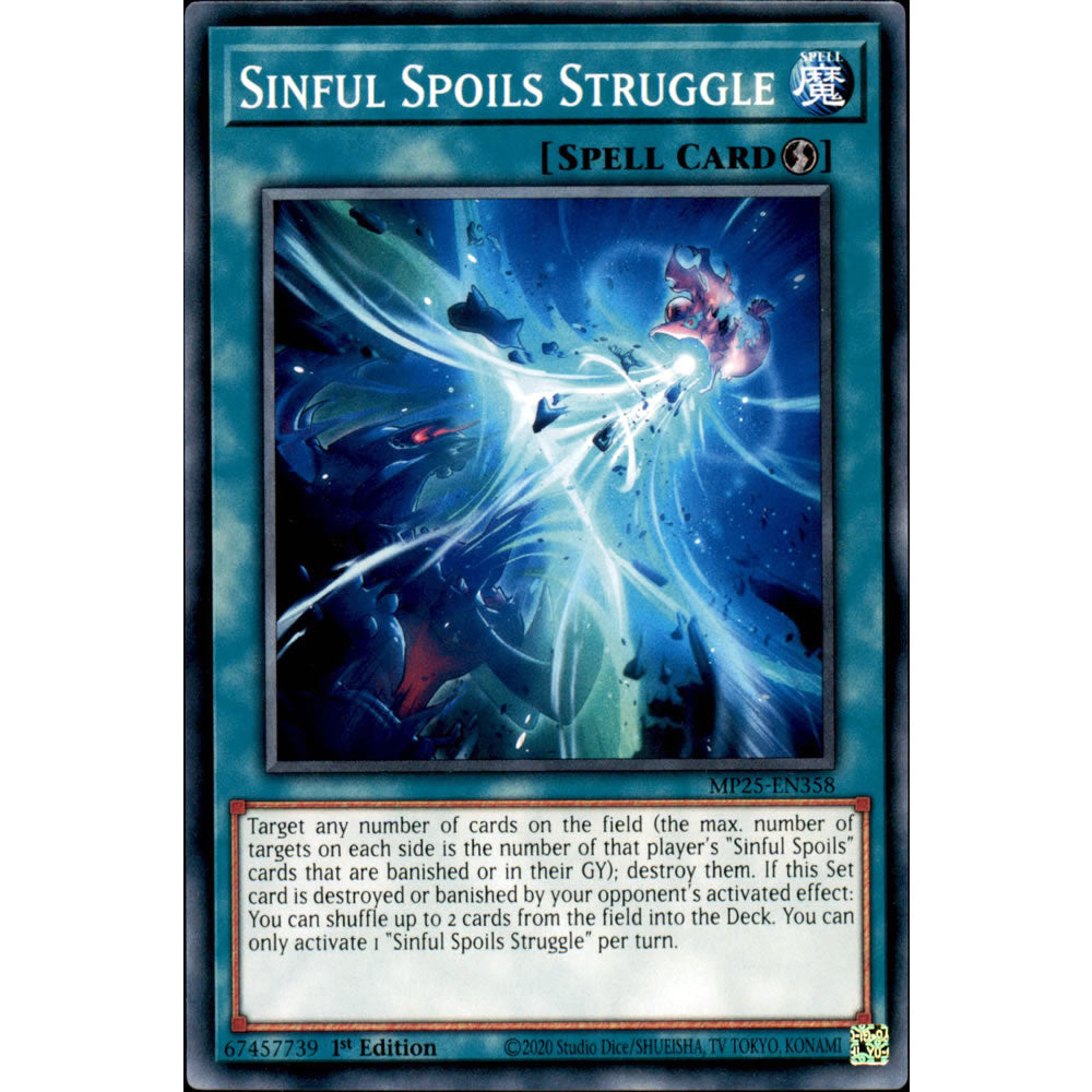 Sinful Spoils Struggle MP25-EN358 Yu-Gi-Oh! Card from the Mega Tin 2025 Mega Pack Set