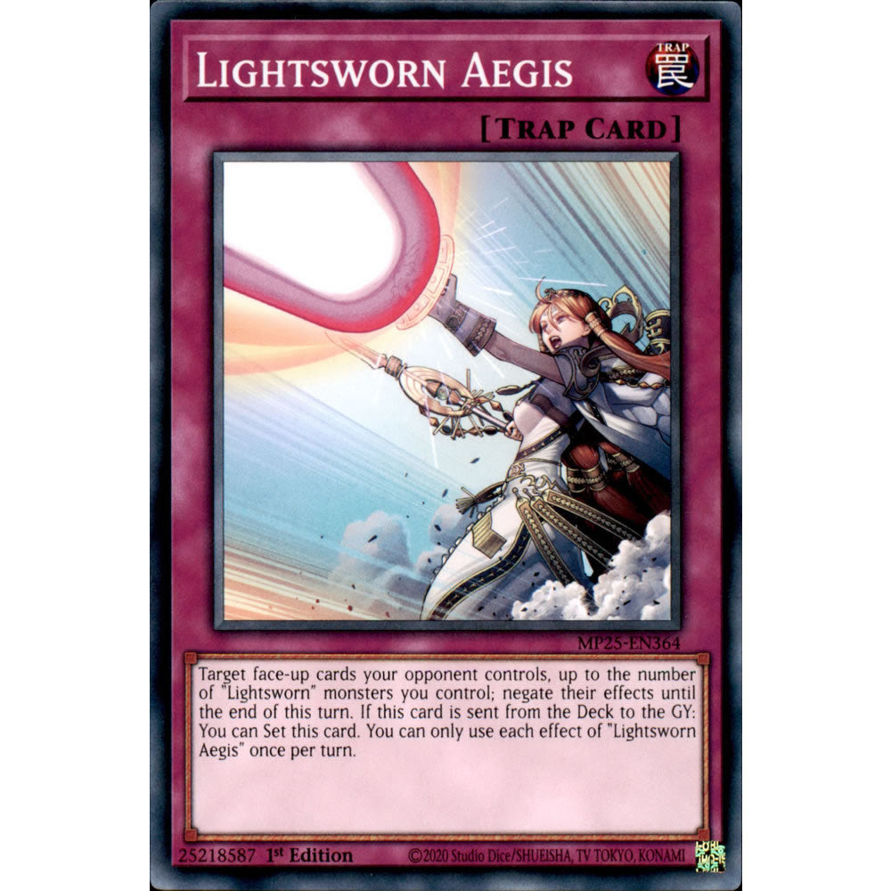 Lightsworn Aegis MP25-EN364 Yu-Gi-Oh! Card from the Mega Tin 2025 Mega Pack Set