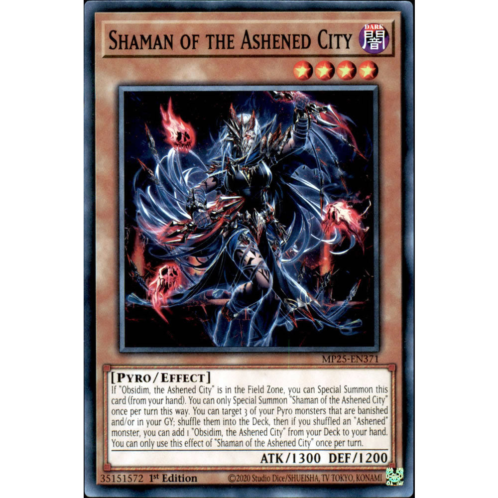 Shaman of the Ashened City MP25-EN371 Yu-Gi-Oh! Card from the Mega Tin 2025 Mega Pack Set