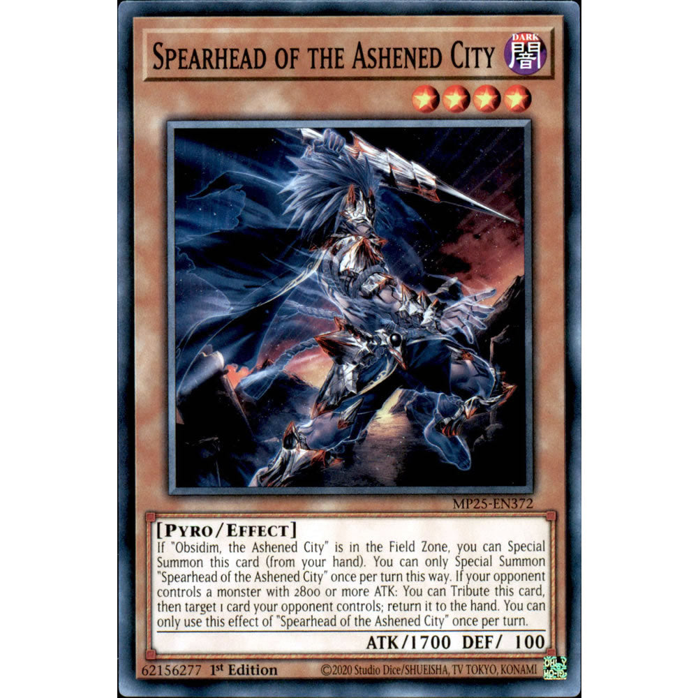 Spearhead of the Ashened City MP25-EN372 Yu-Gi-Oh! Card from the Mega Tin 2025 Mega Pack Set