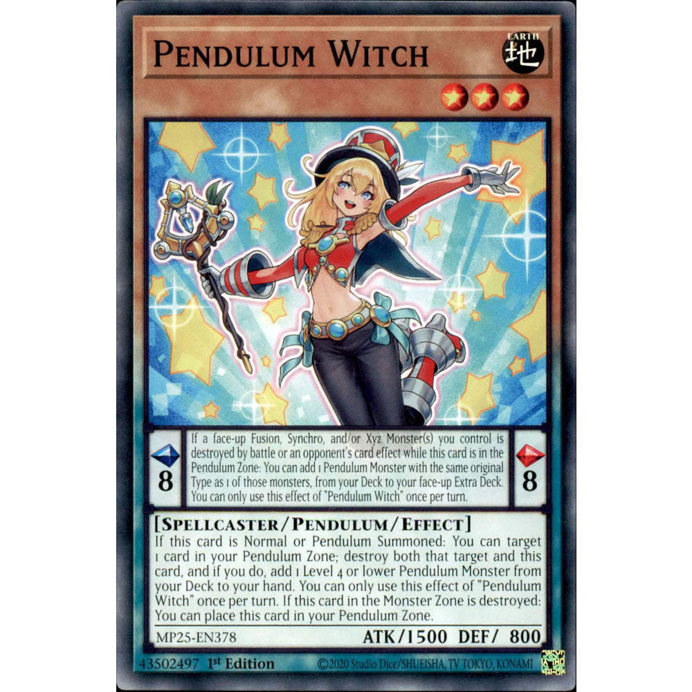 Pendulum Witch MP25-EN378 Yu-Gi-Oh! Card from the Mega Tin 2025 Mega Pack Set