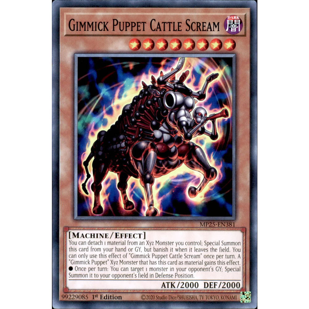 Gimmick Puppet Cattle Scream MP25-EN381 Yu-Gi-Oh! Card from the Mega Tin 2025 Mega Pack Set