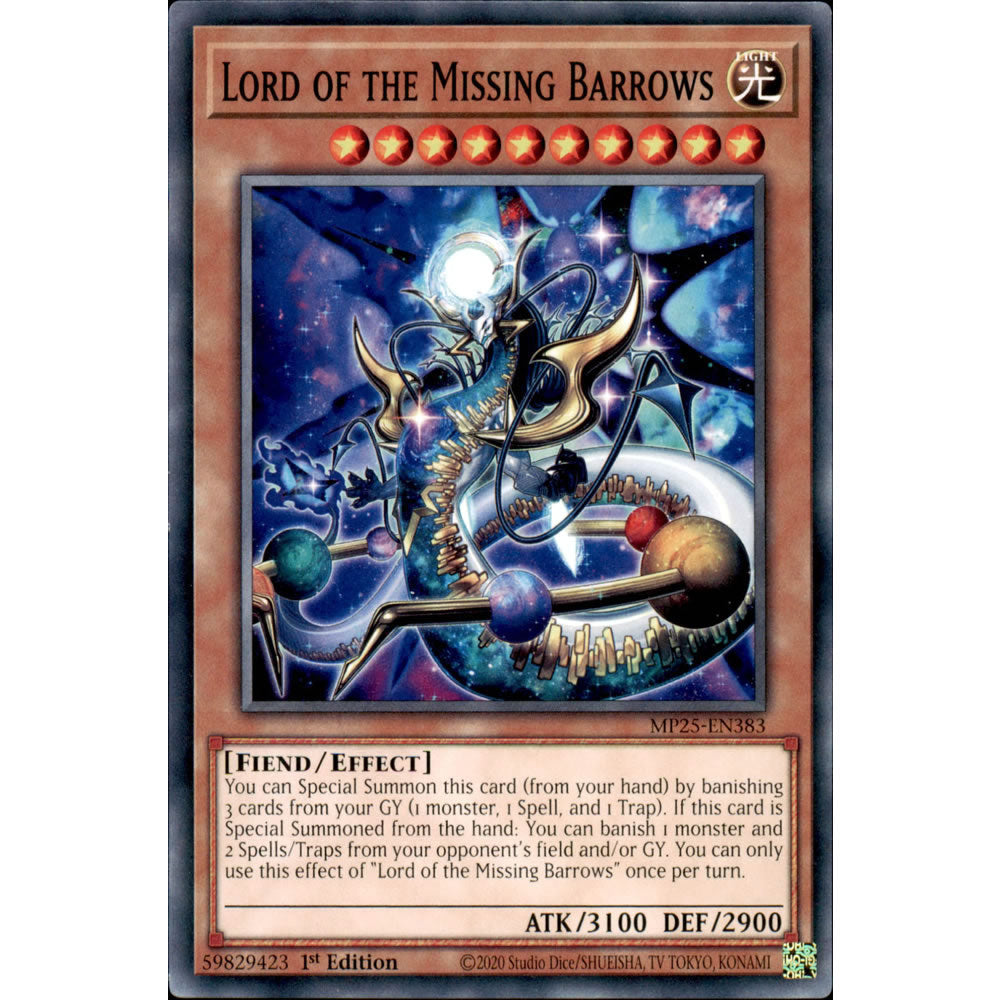 Lord of the Missing Barrows MP25-EN383 Yu-Gi-Oh! Card from the Mega Tin 2025 Mega Pack Set