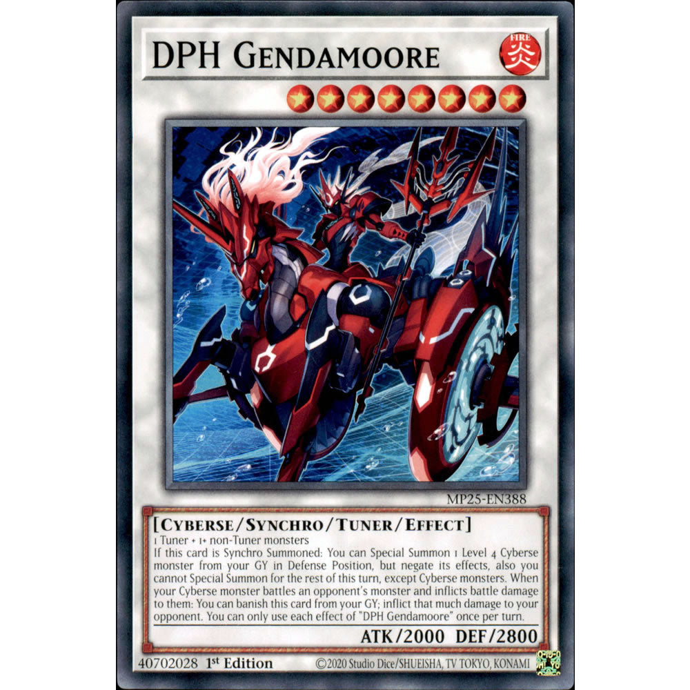 DPH Gendamoore MP25-EN388 Yu-Gi-Oh! Card from the Mega Tin 2025 Mega Pack Set