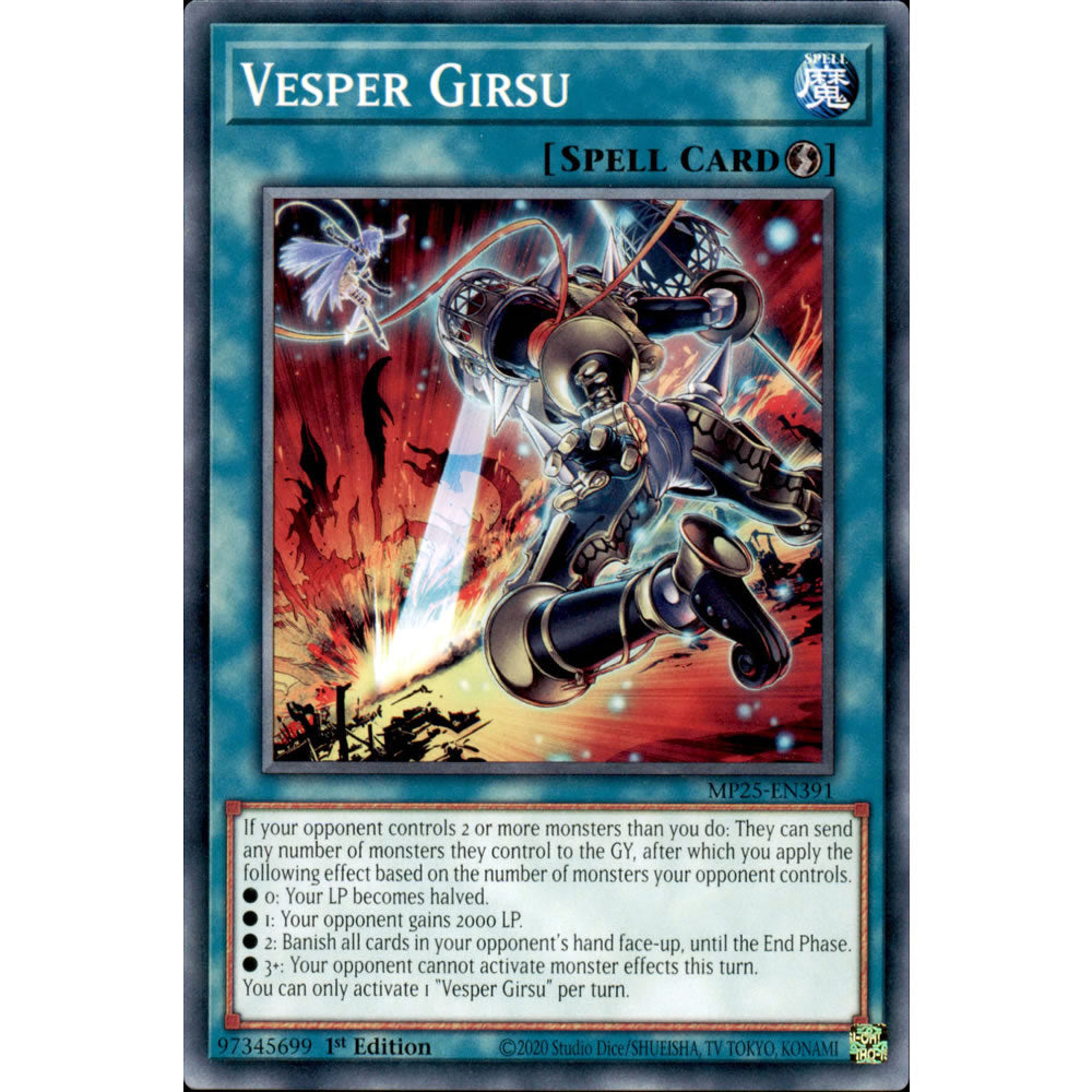 Vesper Girsu MP25-EN391 Yu-Gi-Oh! Card from the Mega Tin 2025 Mega Pack Set