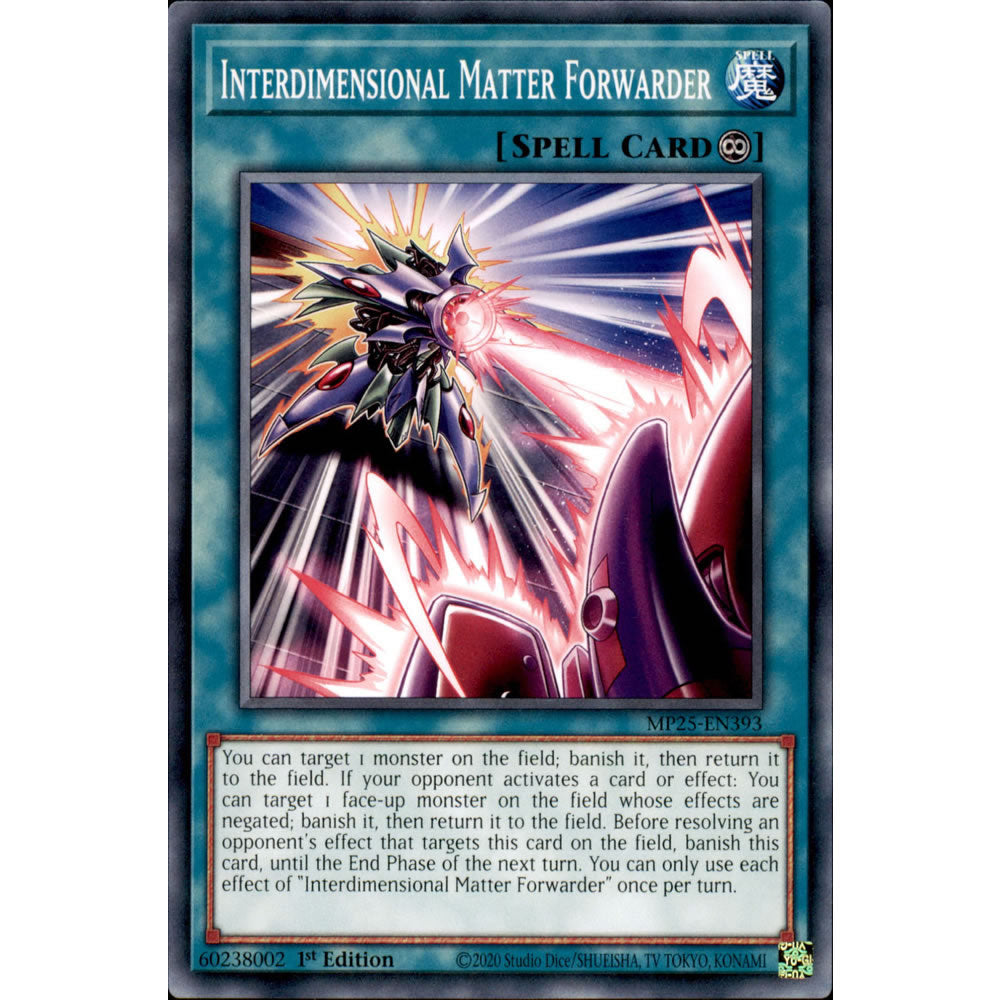 Interdimensional Matter Forwarder MP25-EN393 Yu-Gi-Oh! Card from the Mega Tin 2025 Mega Pack Set