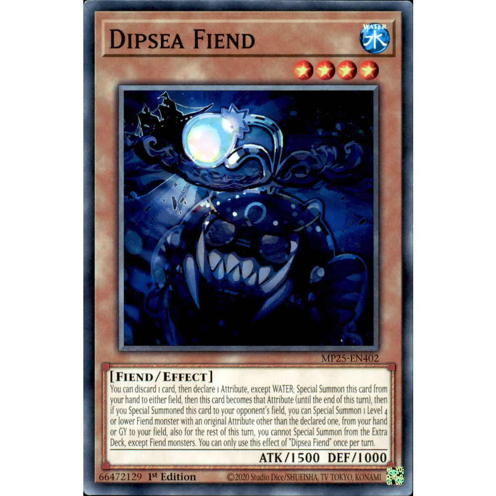 Dipsea Fiend MP25-EN402 Yu-Gi-Oh! Card from the Mega Tin 2025 Mega Pack Set