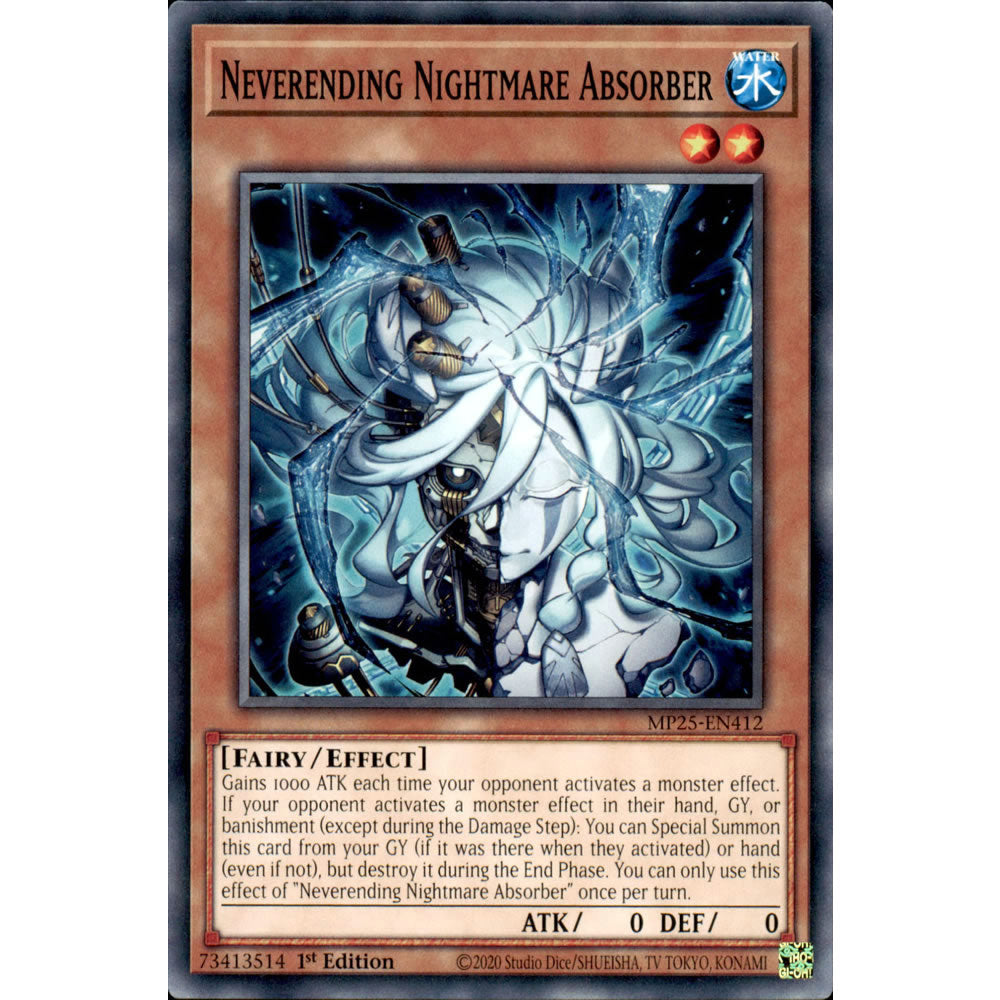 Neverending Nightmare Absorber MP25-EN412 Yu-Gi-Oh! Card from the Mega Tin 2025 Mega Pack Set
