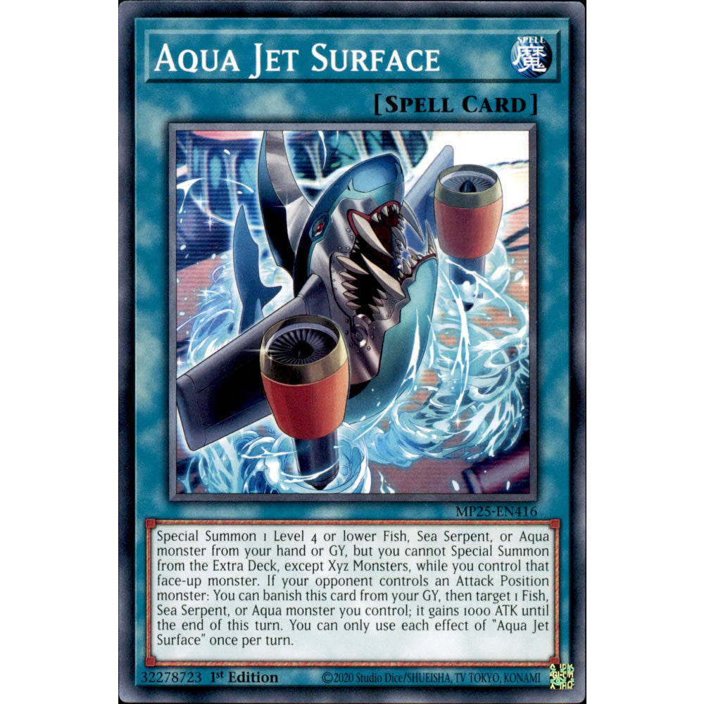 Aqua Jet Surface MP25-EN416 Yu-Gi-Oh! Card from the Mega Tin 2025 Mega Pack Set
