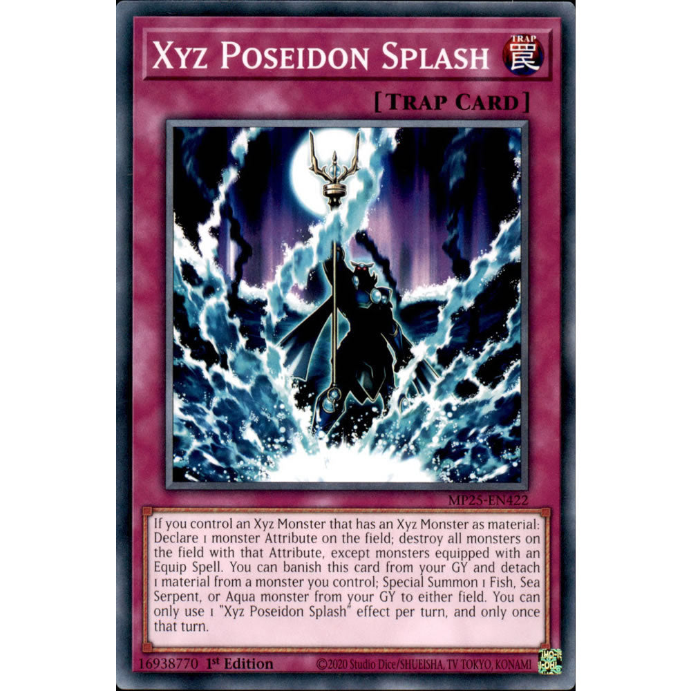 Xyz Poseidon Splash MP25-EN422 Yu-Gi-Oh! Card from the Mega Tin 2025 Mega Pack Set