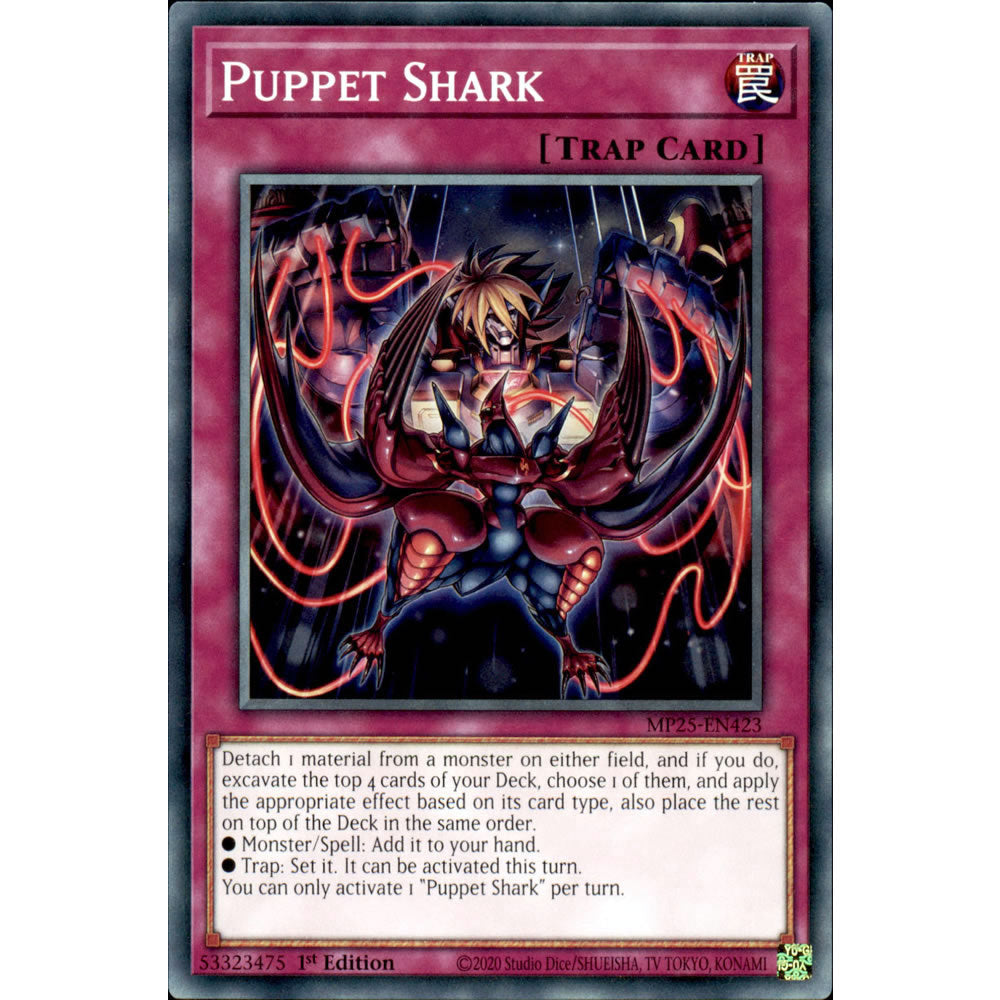 Puppet Shark MP25-EN423 Yu-Gi-Oh! Card from the Mega Tin 2025 Mega Pack Set