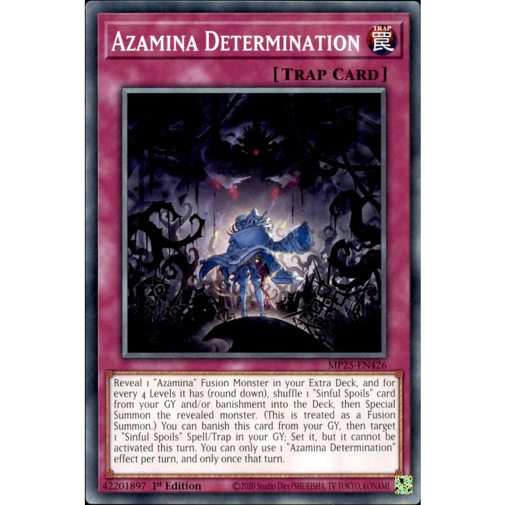 Azamina Determination MP25-EN426 Yu-Gi-Oh! Card from the Mega Tin 2025 Mega Pack Set