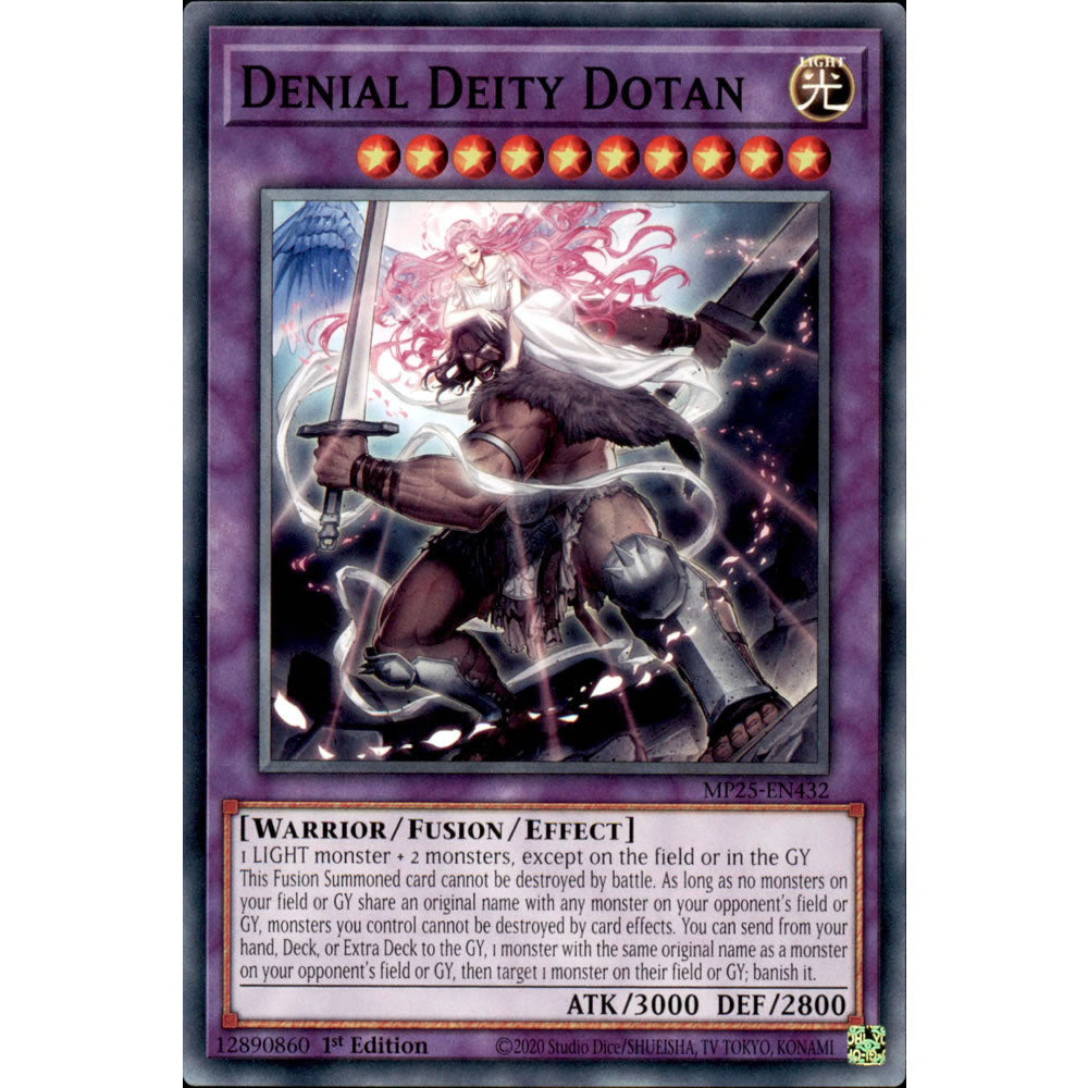 Denial Deity Dotan MP25-EN432 Yu-Gi-Oh! Card from the Mega Tin 2025 Mega Pack Set