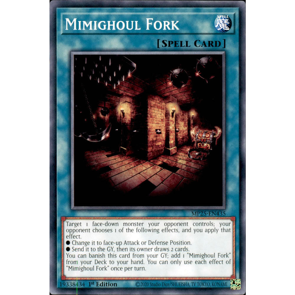 Mimighoul Fork MP25-EN435 Yu-Gi-Oh! Card from the Mega Tin 2025 Mega Pack Set
