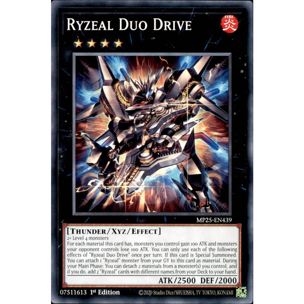 Ryzeal Duo Drive MP25-EN439 Yu-Gi-Oh! Card from the Mega Tin 2025 Mega Pack Set