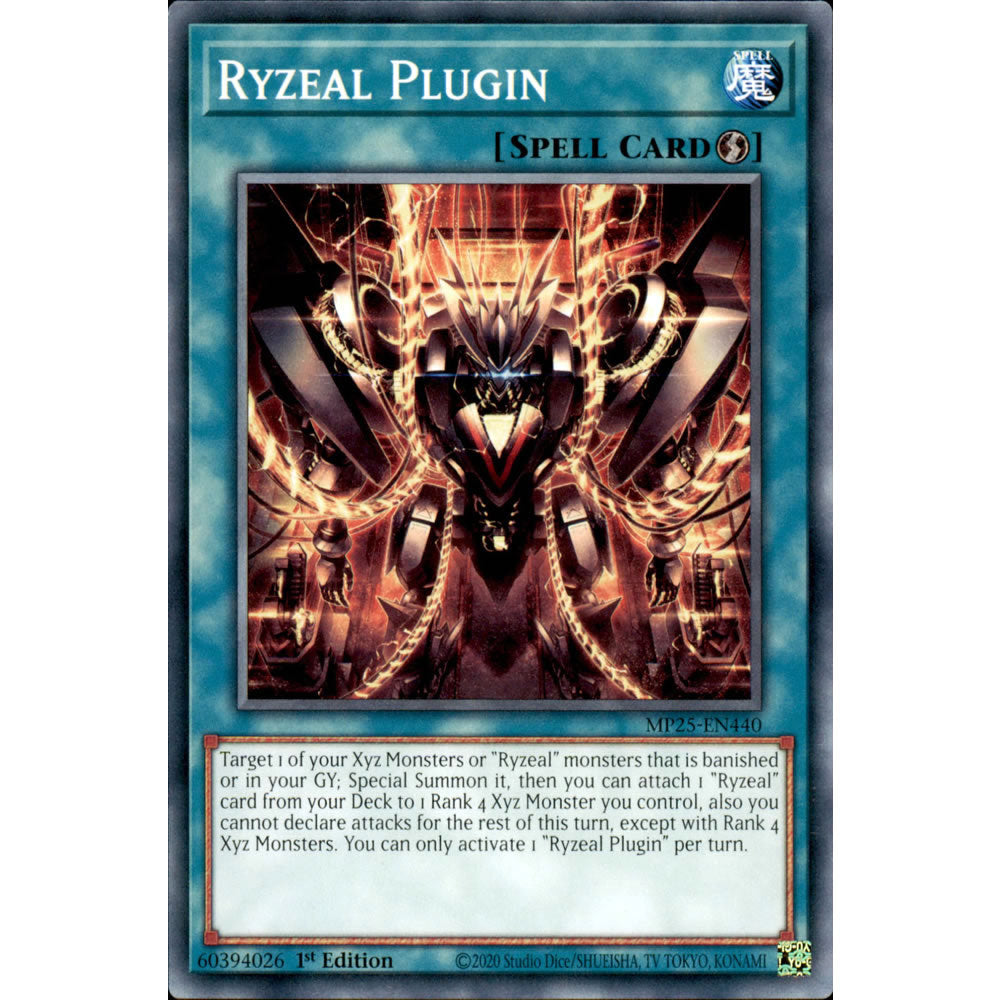Ryzeal Plugin MP25-EN440 Yu-Gi-Oh! Card from the Mega Tin 2025 Mega Pack Set