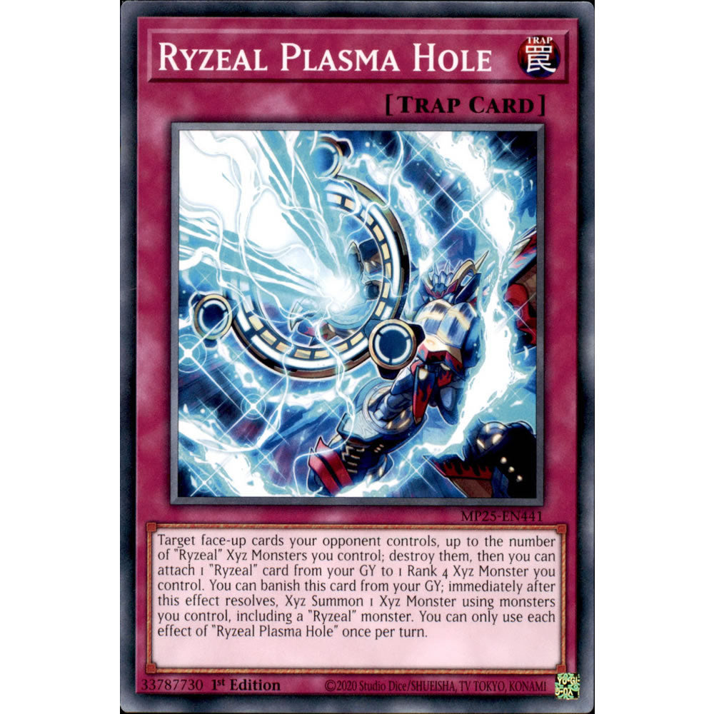 Ryzeal Plasma Hole MP25-EN441 Yu-Gi-Oh! Card from the Mega Tin 2025 Mega Pack Set