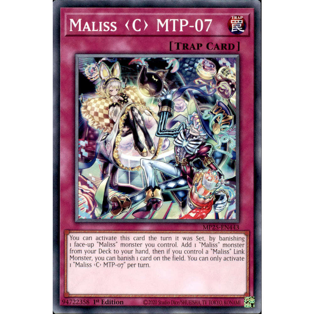 Maliss <C> MTP-07 MP25-EN443 Yu-Gi-Oh! Card from the Mega Tin 2025 Mega Pack Set