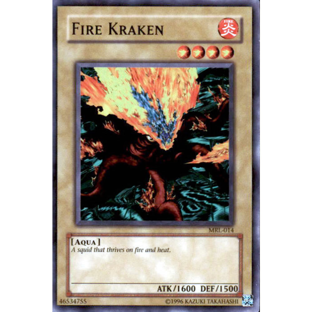 Fire Kraken MRL-014 Yu-Gi-Oh! Card from the Magic Ruler Set