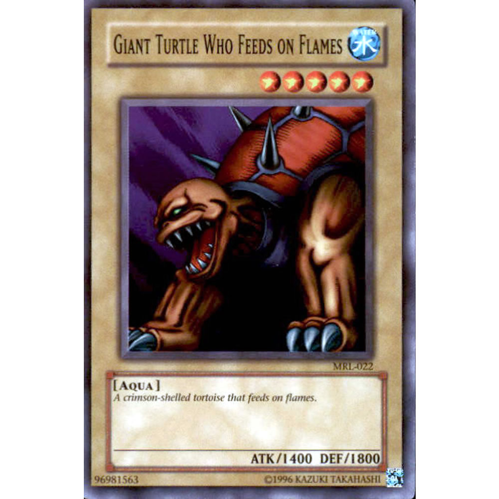 Giant Turtle Who Feeds on Flames MRL-022 Yu-Gi-Oh! Card from the Magic Ruler Set