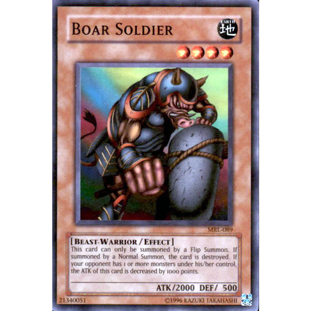 Boar Soldier MRL-089 Yu-Gi-Oh! Card from the Magic Ruler Set