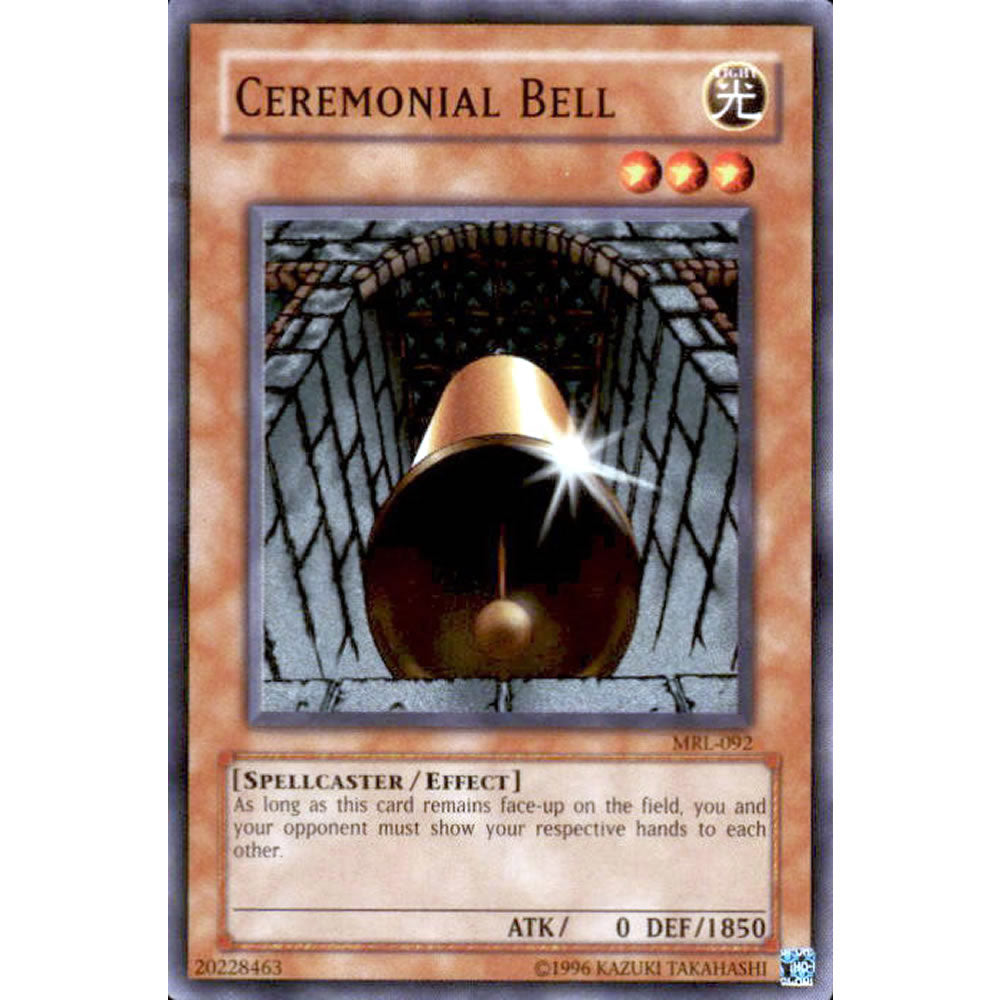 Ceremonial Bell MRL-092 Yu-Gi-Oh! Card from the Magic Ruler Set