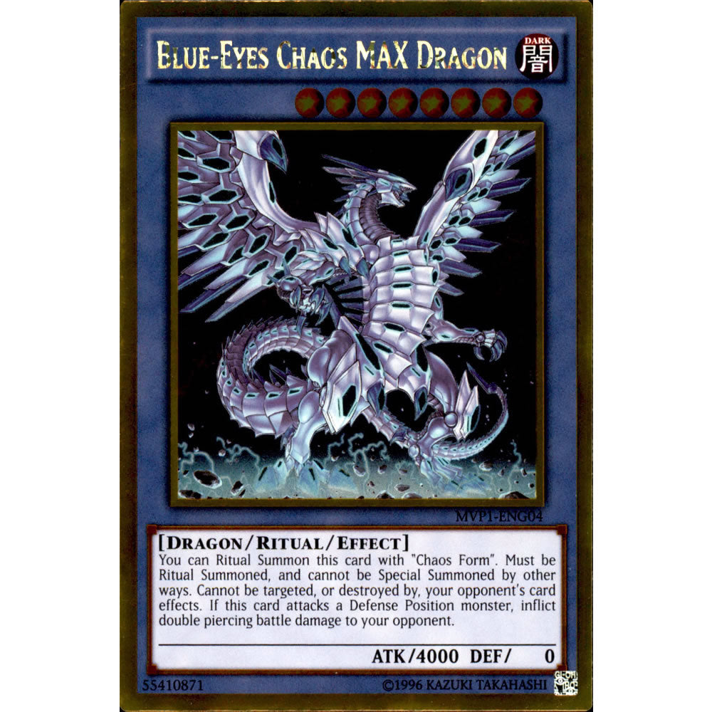 Blue-Eyes Chaos MAX Dragon MVP1-ENG04 Yu-Gi-Oh! Card Blue-Eyes Chaos MAX Dragon MVP1-ENG04 Yu-Gi-Oh! Card
