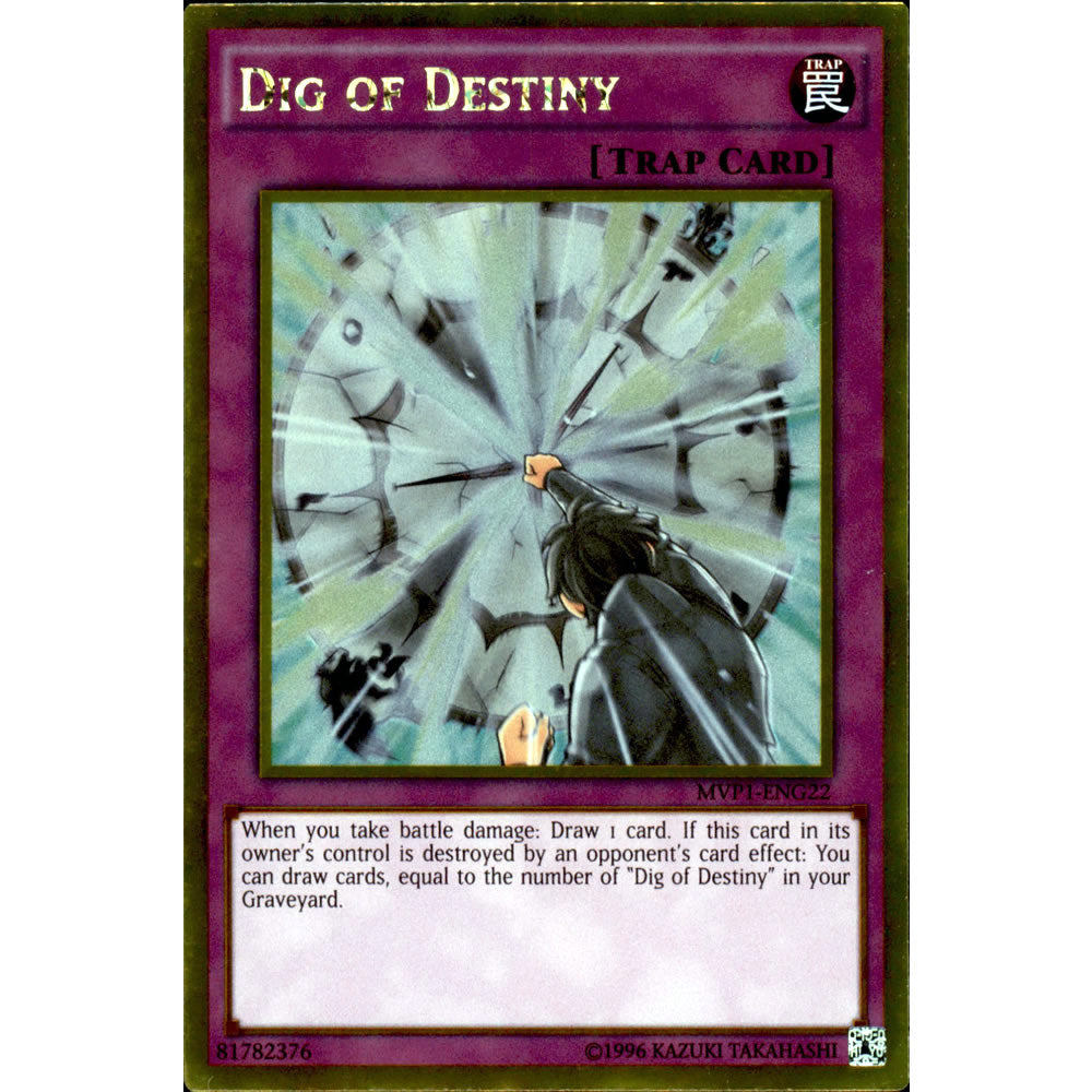 Dig of Destiny MVP1-ENG22 Yu-Gi-Oh! Card from the The Dark Side of Dimensions Movie Gold Edition Set