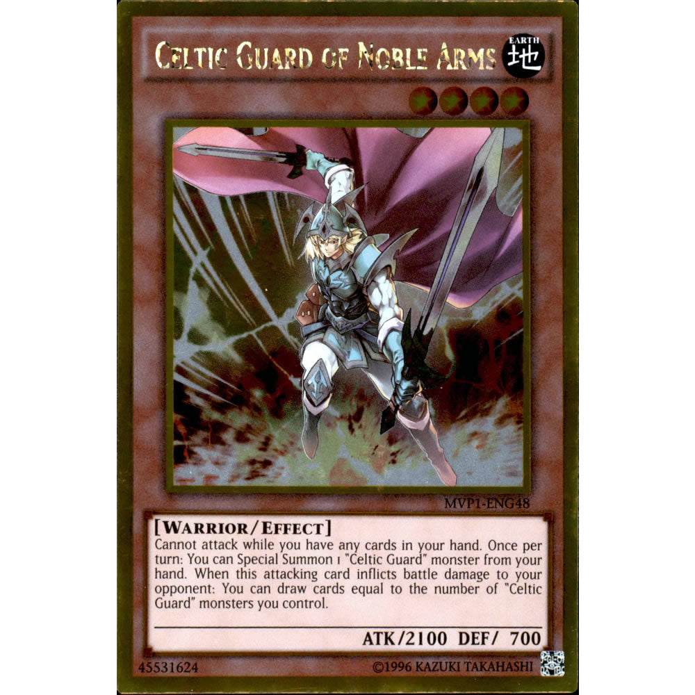 Celtic Guard of Noble Arms MVP1-ENG48 Yu-Gi-Oh! Card from the The Dark Side of Dimensions Movie Gold Edition Set