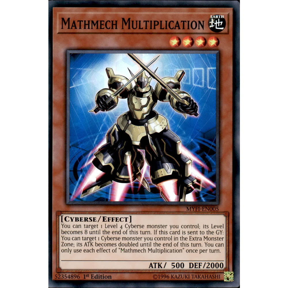 Mathmech Multiplication MYFI-EN005 Yu-Gi-Oh! Card from the Mystic Fighters Set