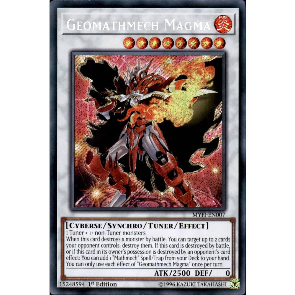 Geomathmech Magma MYFI-EN007 Yu-Gi-Oh! Card from the Mystic Fighters Set