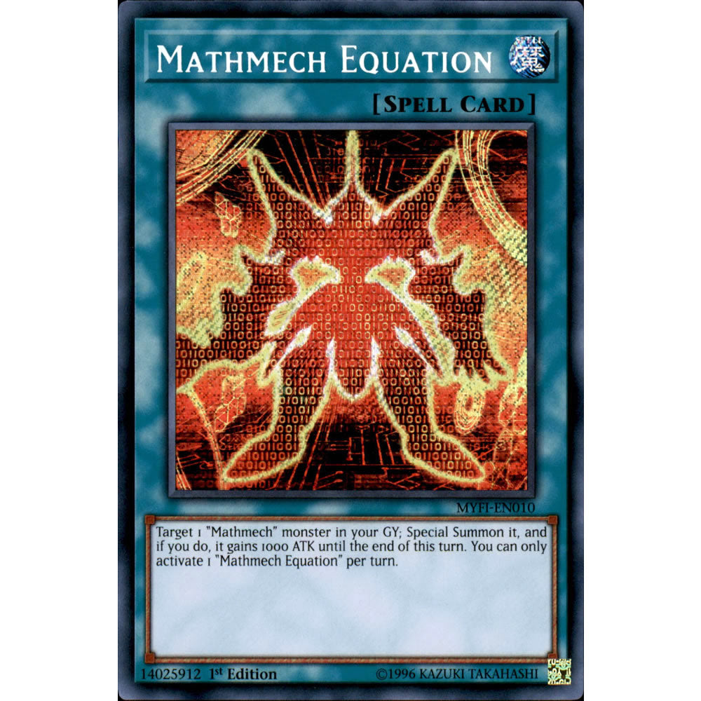 Mathmech Equation MYFI-EN010 Yu-Gi-Oh! Card from the Mystic Fighters Set