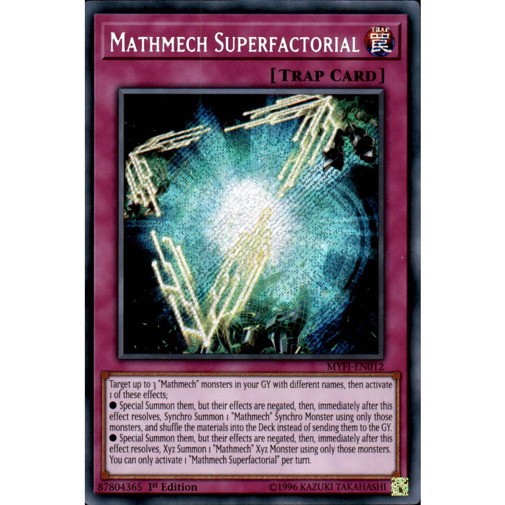 Mathmech Superfactorial MYFI-EN012 Yu-Gi-Oh! Card from the Mystic Fighters Set