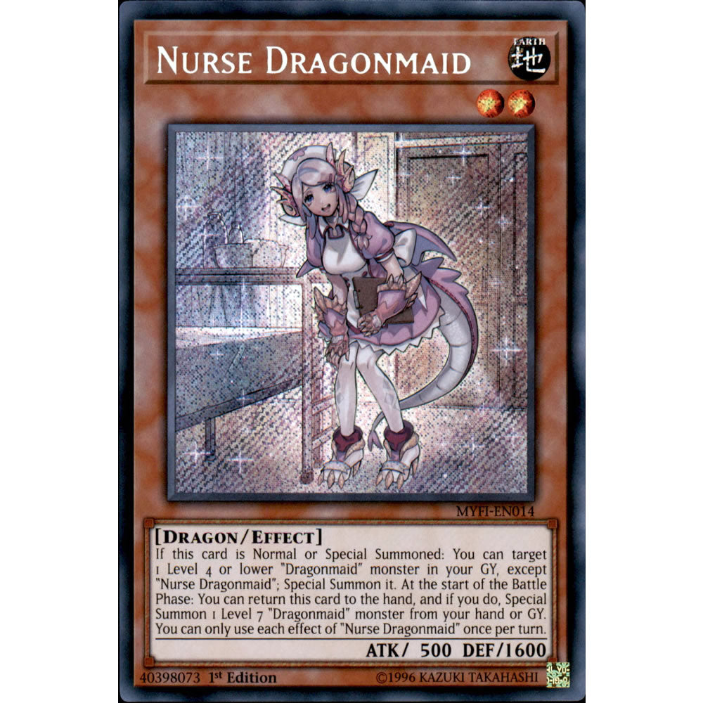 Nurse Dragonmaid MYFI-EN014 Yu-Gi-Oh! Card from the Mystic Fighters Set