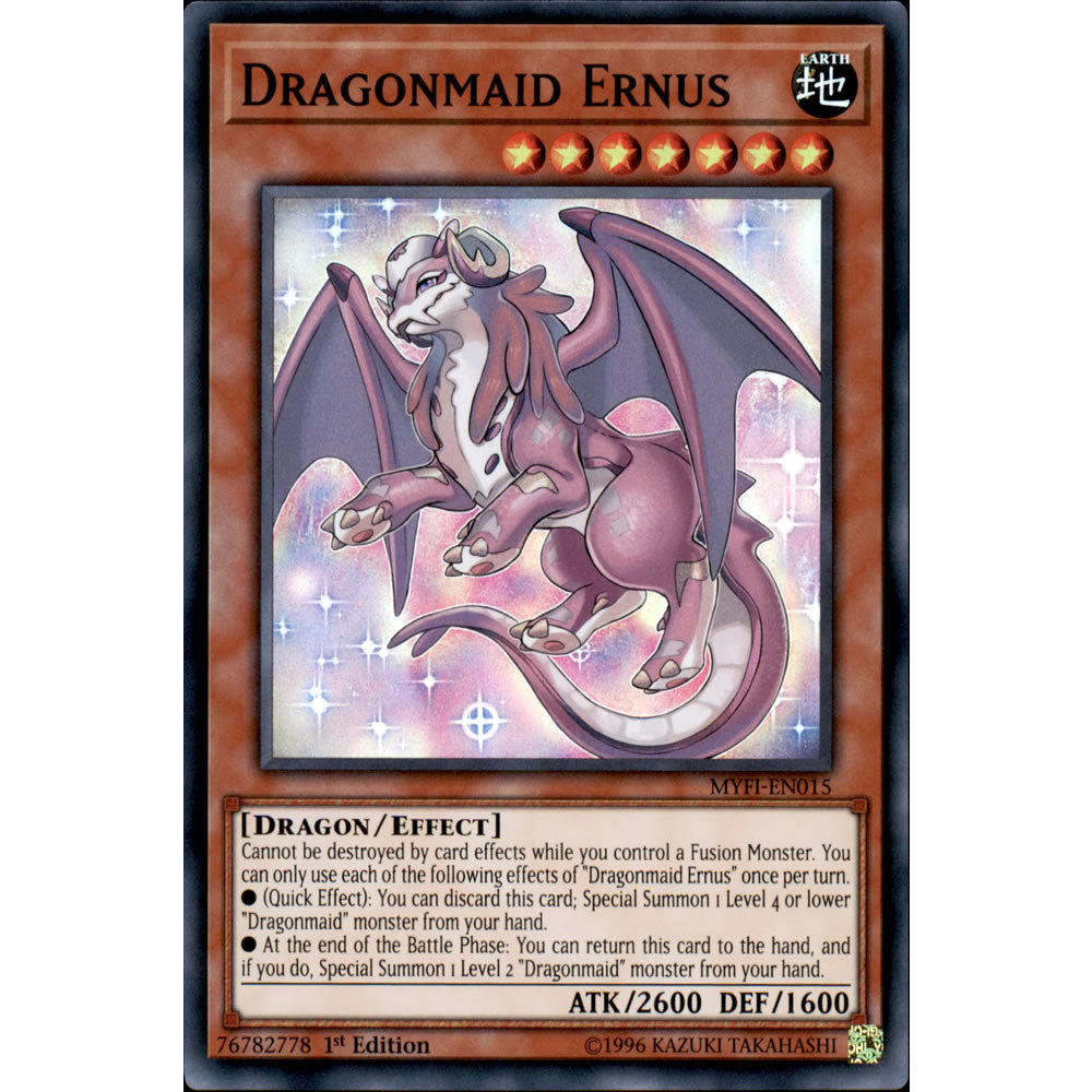 Dragonmaid Ernus MYFI-EN015 Yu-Gi-Oh! Card from the Mystic Fighters Set