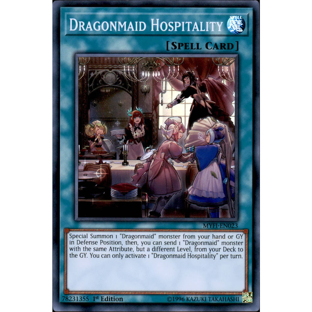 Dragonmaid Hospitality MYFI-EN023 Yu-Gi-Oh! Card from the Mystic Fighters Set