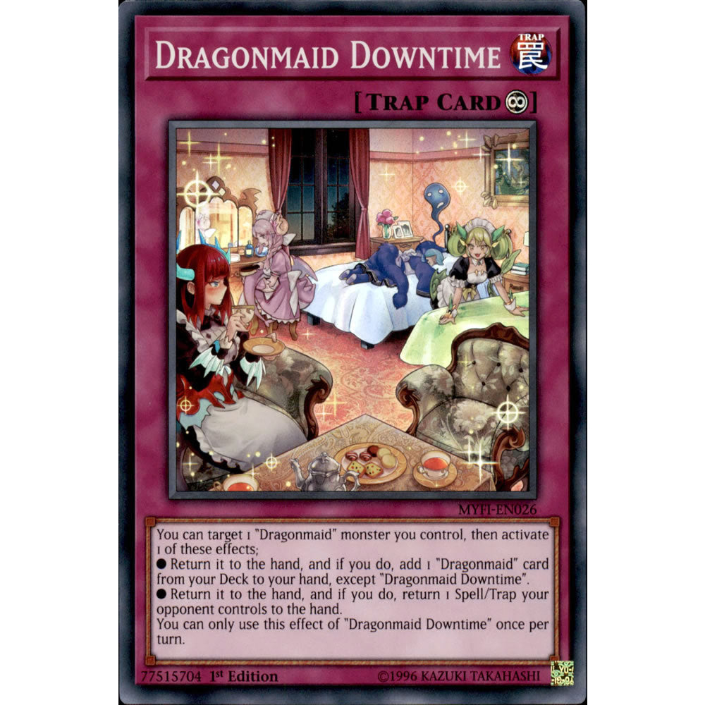 Dragonmaid Downtime MYFI-EN026 Yu-Gi-Oh! Card from the Mystic Fighters Set