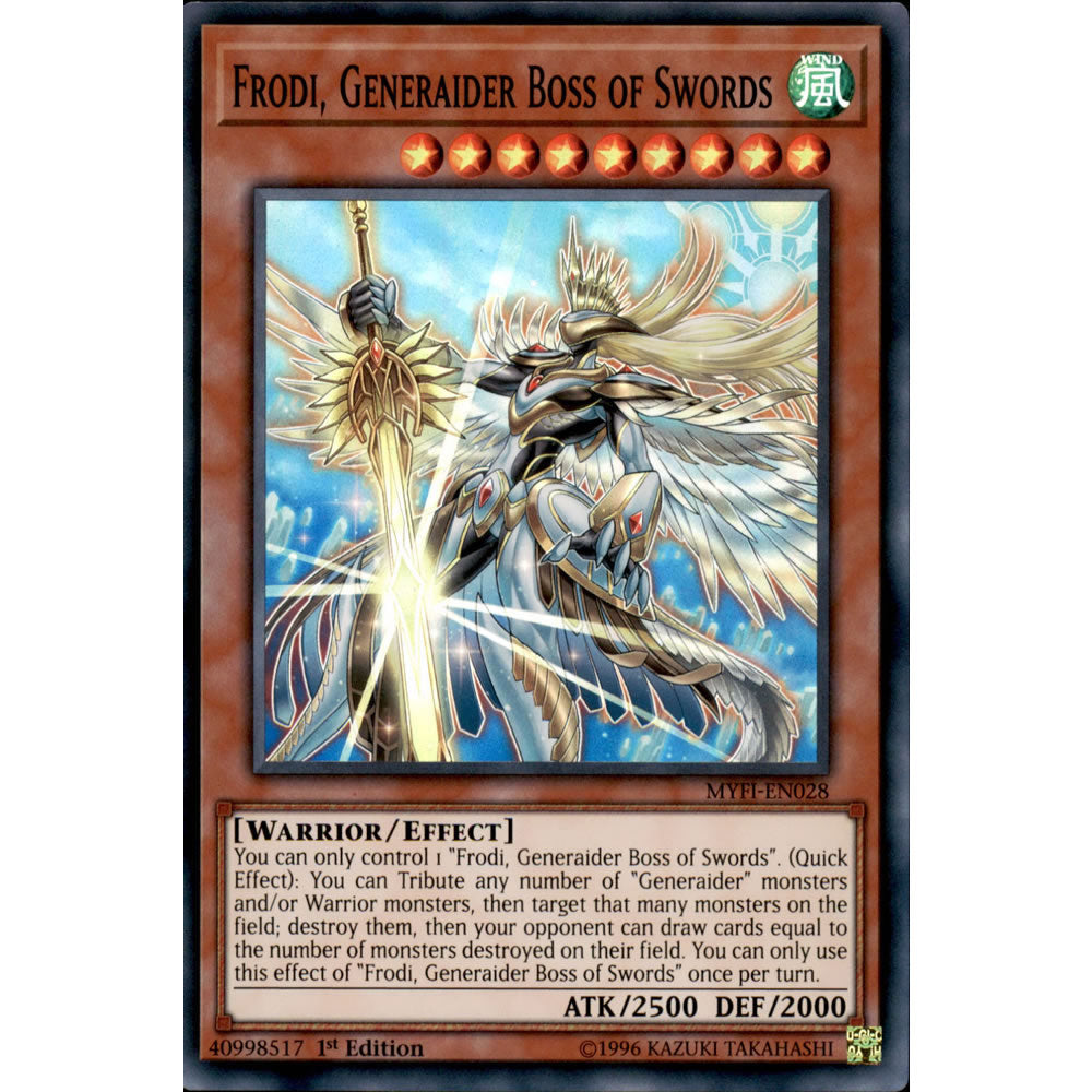 Frodi, Generaider Boss of Swords MYFI-EN028 Yu-Gi-Oh! Card from the Mystic Fighters Set