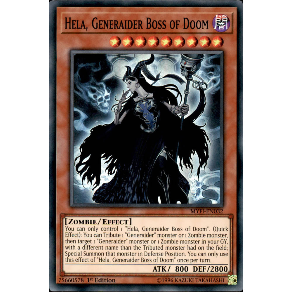 Hela, Generaider Boss of Doom MYFI-EN032 Yu-Gi-Oh! Card from the Mystic Fighters Set