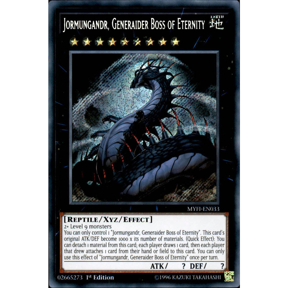 Jormungandr, Generaider Boss of Eternity MYFI-EN033 Yu-Gi-Oh! Card from the Mystic Fighters Set