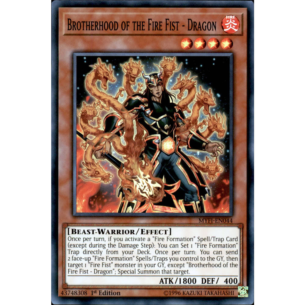 Brotherhood of the Fire Fist - Dragon MYFI-EN044 Yu-Gi-Oh! Card from the Mystic Fighters Set