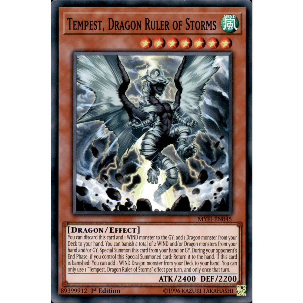 Tempest, Dragon Ruler of Storms MYFI-EN045 Yu-Gi-Oh! Card from the Mystic Fighters Set