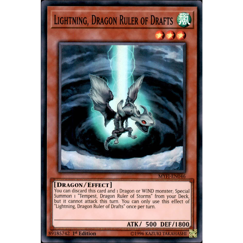 Lightning, Dragon Ruler of Drafts MYFI-EN046 Yu-Gi-Oh! Card from the Mystic Fighters Set