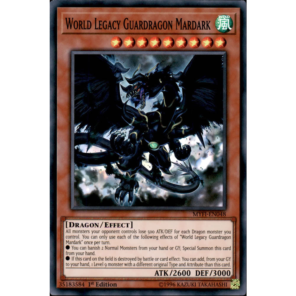 World Legacy Guardragon Mardark MYFI-EN048 Yu-Gi-Oh! Card from the Mystic Fighters Set