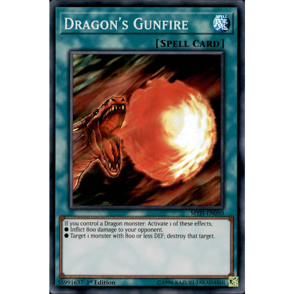 Dragon's Gunfire MYFI-EN050 Yu-Gi-Oh! Card from the Mystic Fighters Set