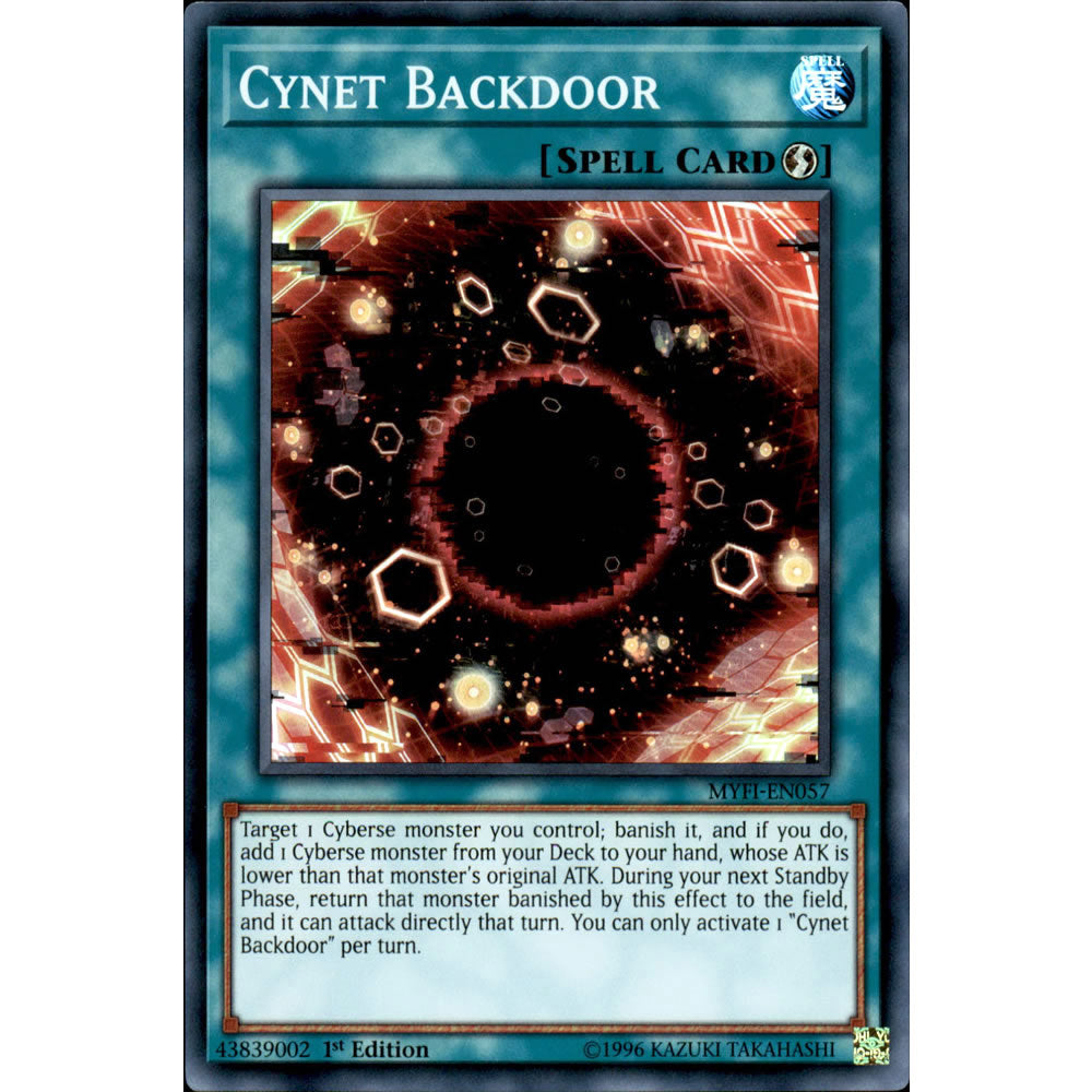 Cynet Backdoor MYFI-EN057 Yu-Gi-Oh! Card from the Mystic Fighters Set