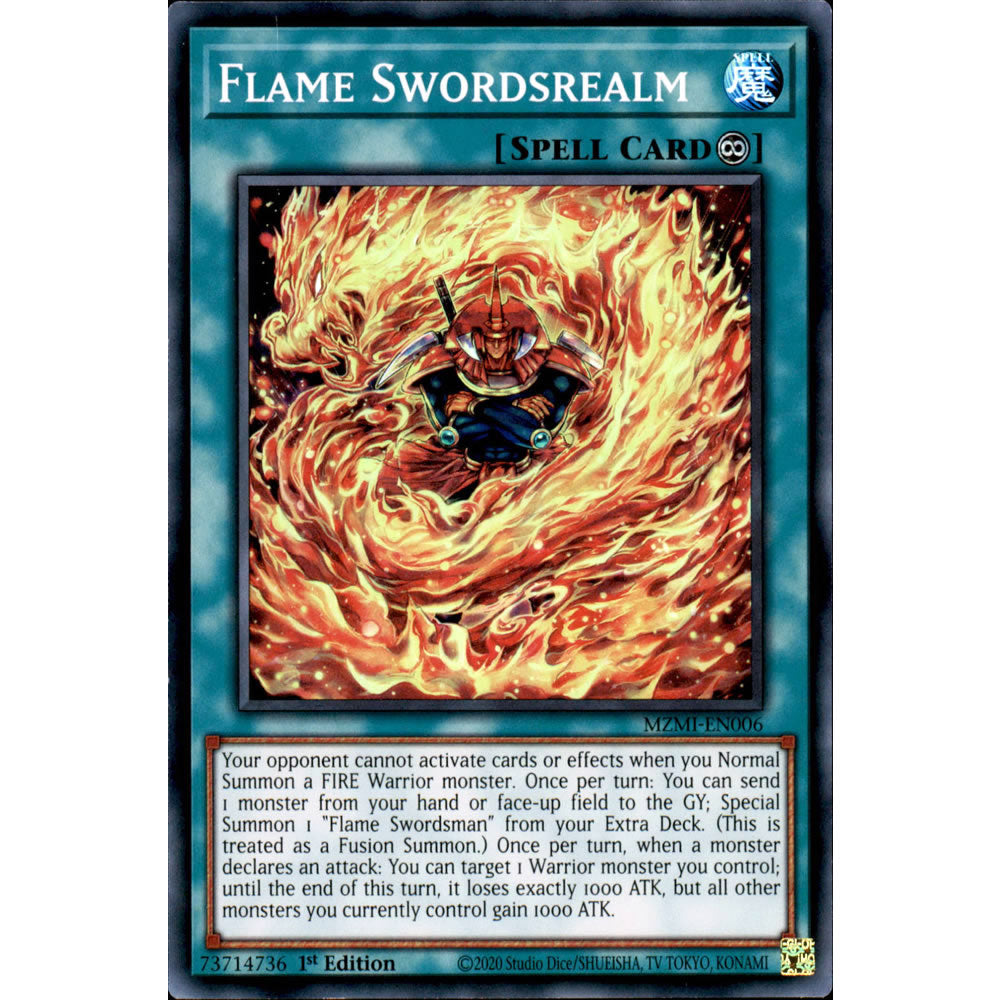 Flame Swordsrealm MZMI-EN006 Yu-Gi-Oh! Card from the Maze of Millennia Set