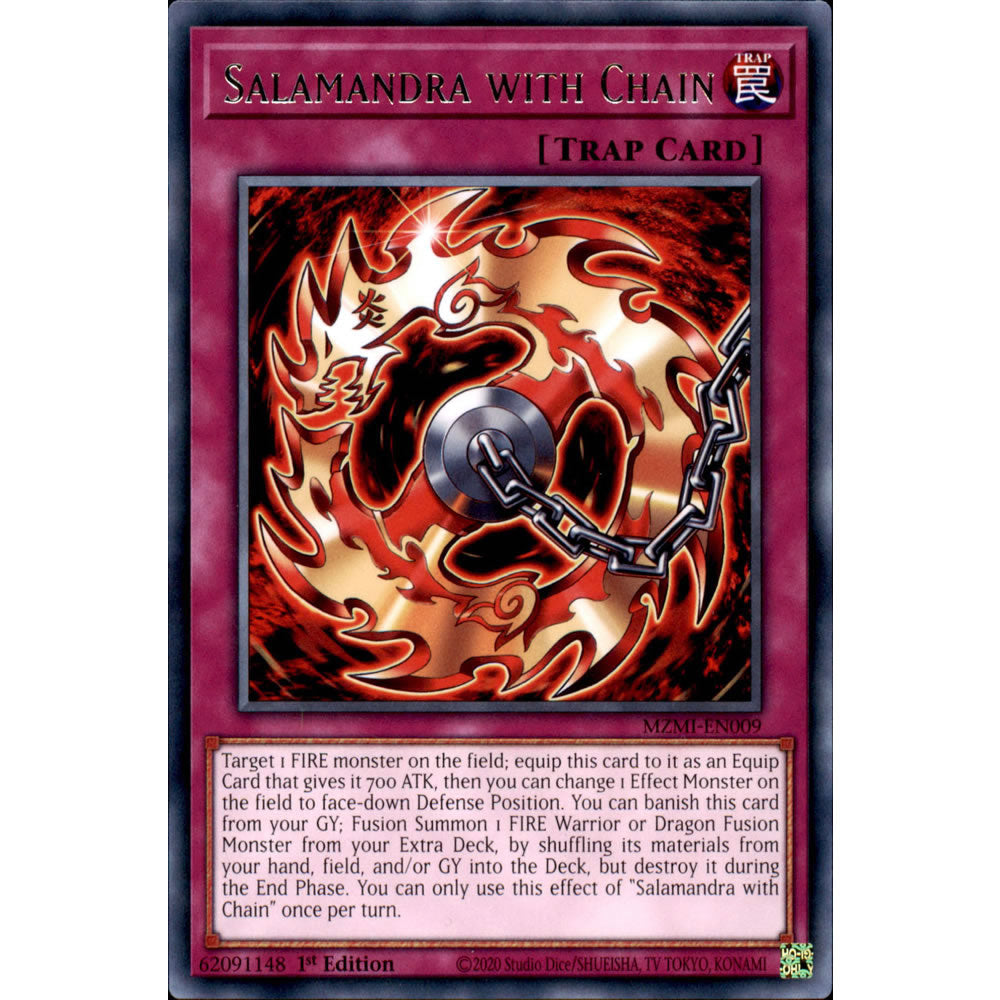 Salamandra with Chain MZMI-EN009 Yu-Gi-Oh! Card from the Maze of Millennia Set