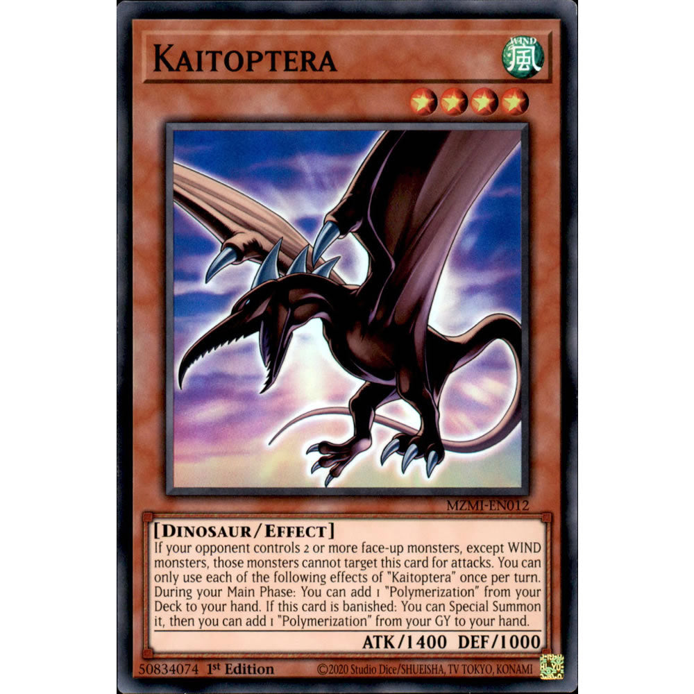 Kaitoptera MZMI-EN012 Yu-Gi-Oh! Card from the Maze of Millennia Set