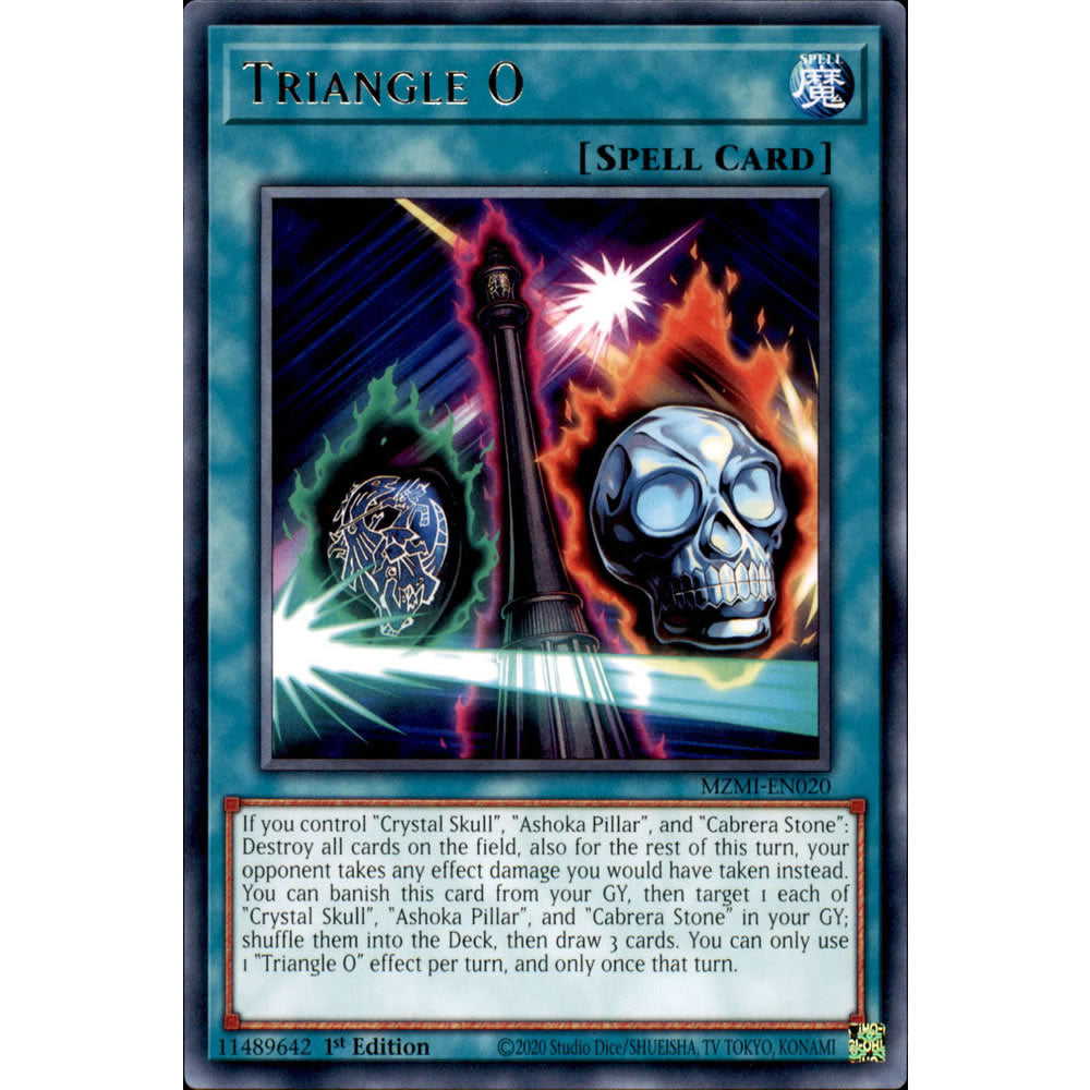 Triangle O MZMI-EN020 Yu-Gi-Oh! Card from the Maze of Millennia Set